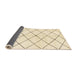 Sideview of Abstract Golden Blonde Gold Solid Rug, abs2948