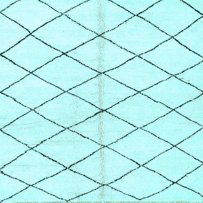 Square Machine Washable Solid Light Blue Modern Rug, wshabs2948lblu