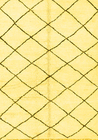 Solid Yellow Modern Rug, abs2948yw