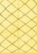 Solid Yellow Modern Rug, abs2948yw