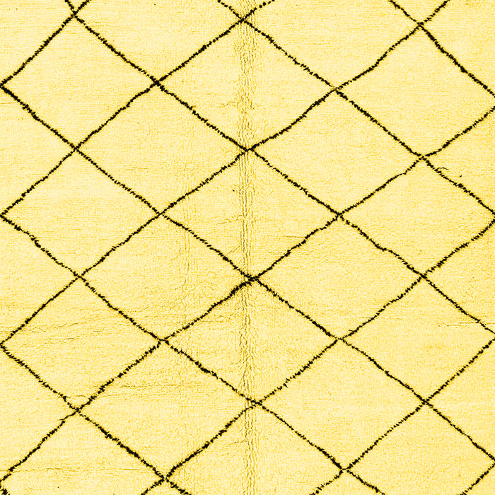 Solid Yellow Modern Rug, abs2948yw