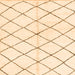 Square Solid Orange Modern Rug, abs2948org