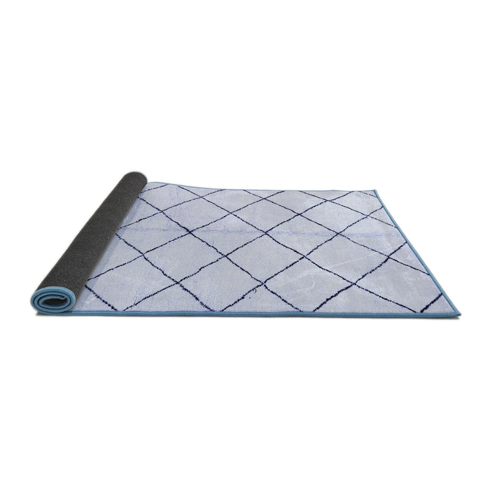 Sideview of Solid Blue Modern Rug, abs2948blu