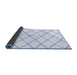 Sideview of Solid Blue Modern Rug, abs2948blu