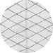 Round Solid Gray Modern Rug, abs2948gry