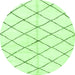 Round Solid Green Modern Rug, abs2948grn