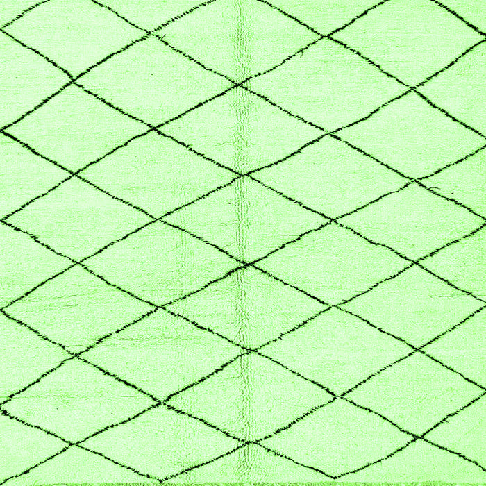 Square Machine Washable Solid Green Modern Area Rugs, wshabs2948grn