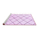 Sideview of Machine Washable Solid Purple Modern Area Rugs, wshabs2948pur