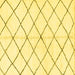 Square Solid Yellow Modern Rug, abs2948yw