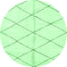 Round Solid Emerald Green Modern Rug, abs2949emgrn