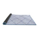 Sideview of Solid Blue Modern Rug, abs2949blu