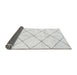 Sideview of Solid Gray Modern Rug, abs2949gry