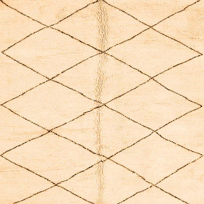 Square Machine Washable Solid Orange Modern Area Rugs, wshabs2949org