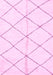 Machine Washable Solid Pink Modern Rug, wshabs2949pnk