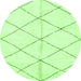 Round Solid Green Modern Rug, abs2949grn