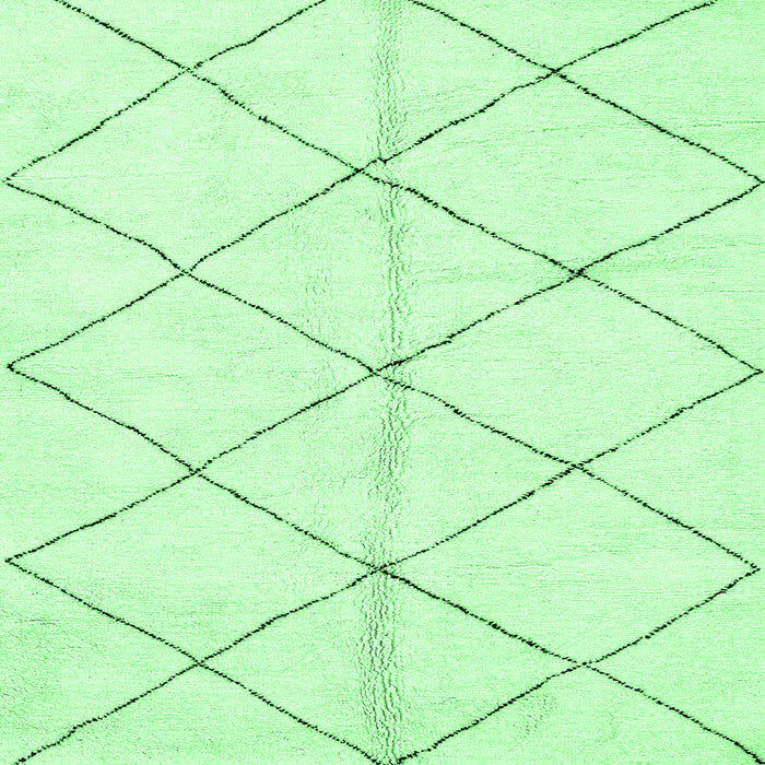 Square Solid Emerald Green Modern Rug, abs2949emgrn