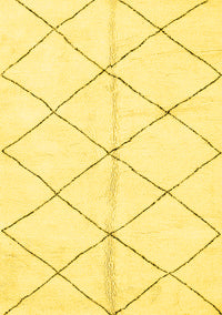 Solid Yellow Modern Rug, abs2949yw