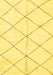 Solid Yellow Modern Rug, abs2949yw