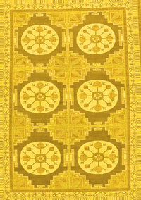 Oriental Yellow Modern Rug, abs294yw