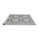 Sideview of Machine Washable Oriental Gray Modern Rug, wshabs294gry