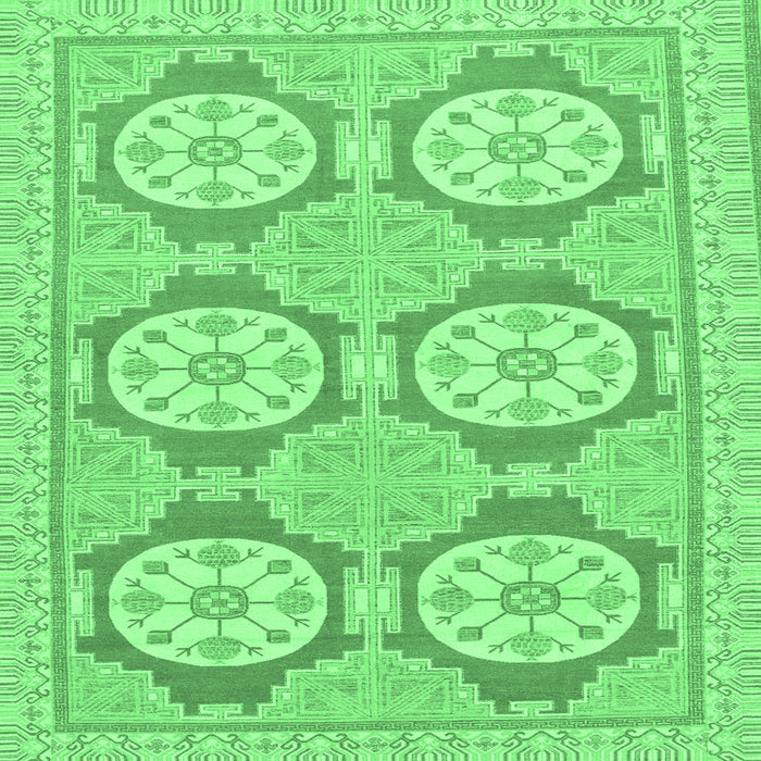 Square Oriental Emerald Green Modern Rug, abs294emgrn