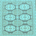 Square Oriental Light Blue Modern Rug, abs294lblu