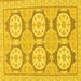 Square Oriental Yellow Modern Rug, abs294yw