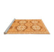 Sideview of Machine Washable Oriental Orange Modern Area Rugs, wshabs294org