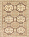 Machine Washable Abstract Brown Gold Rug, wshabs294