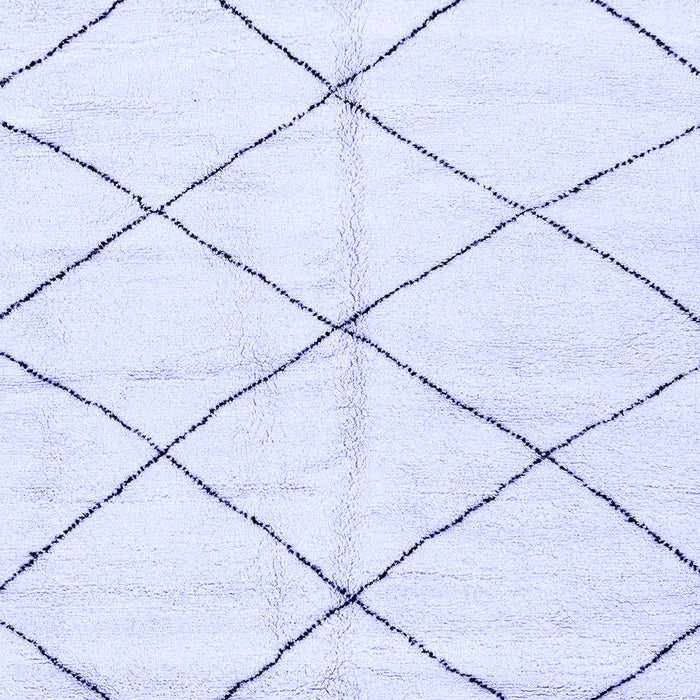 Machine Washable Solid Blue Modern Rug, wshabs2950blu