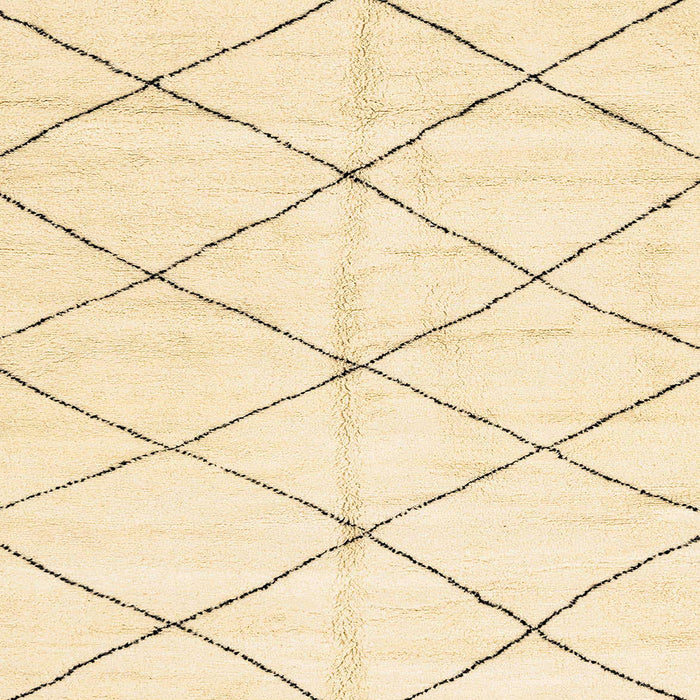 Square Machine Washable Abstract Yellow Rug, wshabs2950