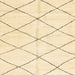 Square Machine Washable Abstract Yellow Rug, wshabs2950