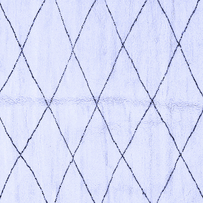 Square Solid Blue Modern Rug, abs2950blu