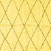 Square Machine Washable Solid Yellow Modern Rug, wshabs2950yw