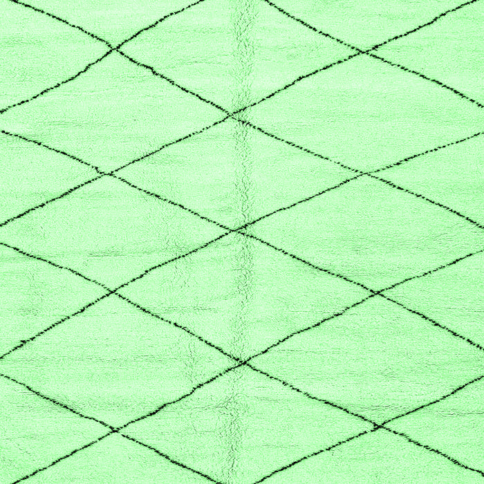 Square Machine Washable Solid Emerald Green Modern Area Rugs, wshabs2950emgrn