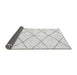 Sideview of Solid Gray Modern Rug, abs2950gry