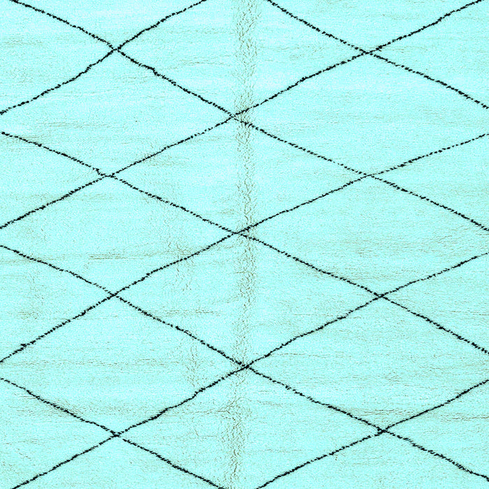 Square Machine Washable Solid Light Blue Modern Rug, wshabs2950lblu