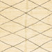 Square Abstract Yellow Solid Rug, abs2950