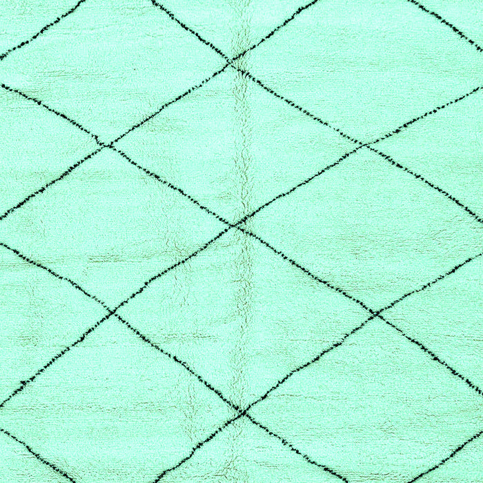 Machine Washable Solid Turquoise Modern Area Rugs, wshabs2950turq