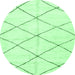 Round Solid Emerald Green Modern Rug, abs2950emgrn