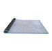 Sideview of Solid Blue Modern Rug, abs2951blu