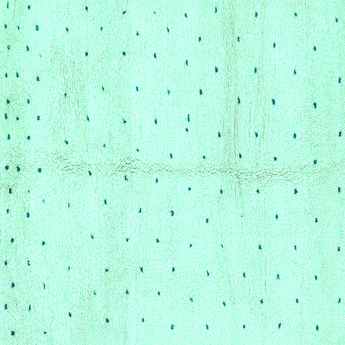 Square Solid Turquoise Modern Rug, abs2951turq
