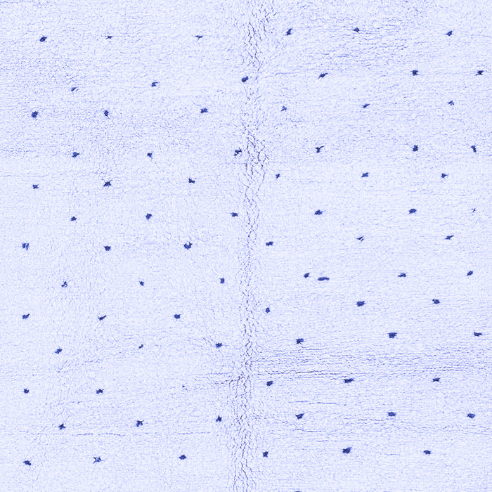 Machine Washable Solid Blue Modern Rug, wshabs2951blu