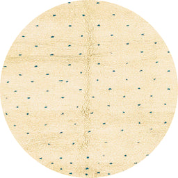 Square Machine Washable Abstract Brown Gold Rug, wshabs2951