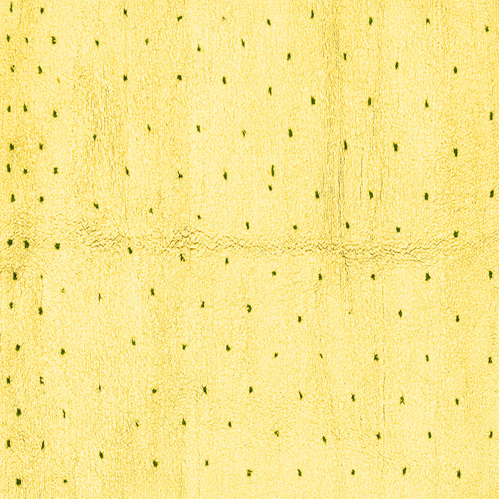 Square Solid Yellow Modern Rug, abs2951yw