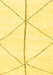 Solid Yellow Modern Rug, abs2952yw