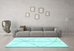 Machine Washable Solid Light Blue Modern Rug in a Living Room, wshabs2952lblu