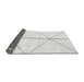 Sideview of Solid Gray Modern Rug, abs2952gry