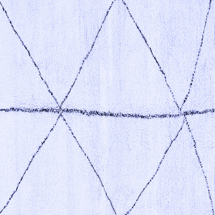 Square Machine Washable Solid Blue Modern Rug, wshabs2952blu