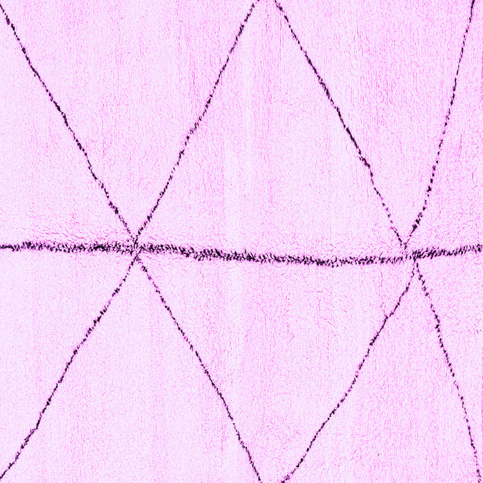 Square Machine Washable Solid Purple Modern Area Rugs, wshabs2952pur